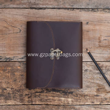 A5 Leather Spiral-Bound Watercolor Sketchbook for Travelers